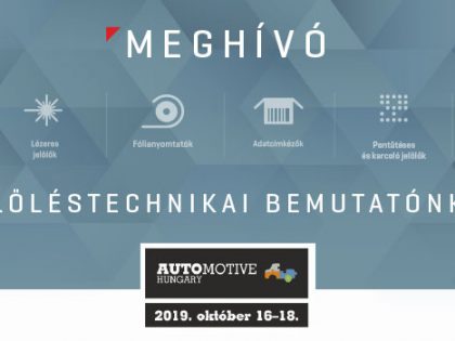 Meghívó az Automotive Hungary 2019 kiállításra
